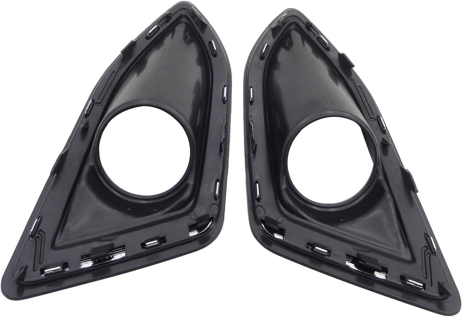 ya 7 8.24 baidi 1Pair Chrome Front Fog Lamp Light Cover Bezel Left & Right for Ford Edge 2015