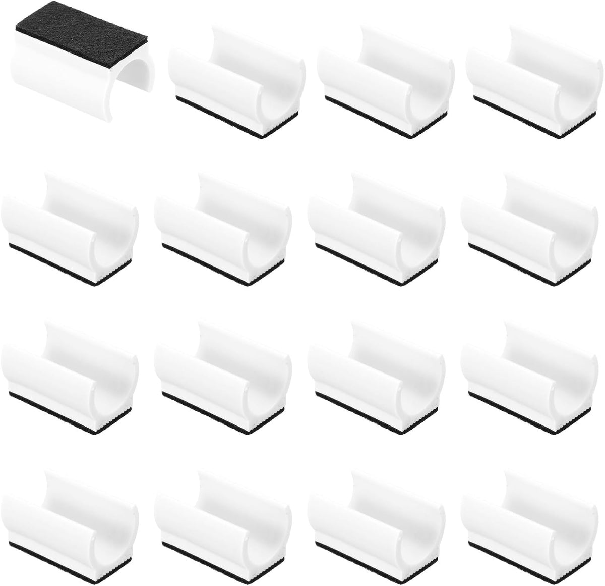 ya 26 10.21 baidi 16pcs U Chair Leg Caps, 22mm U Shaped Chair Leg Floor Protector Tangle, White