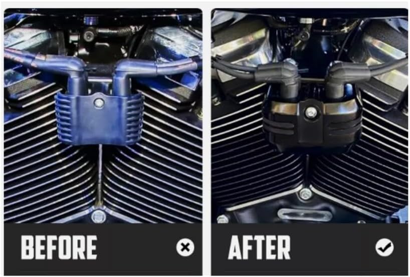 ya 4 8.8.2 Black ABS motorcycle coil cover suitable for Harley Softail Breakout Street Fat Bob 2018+