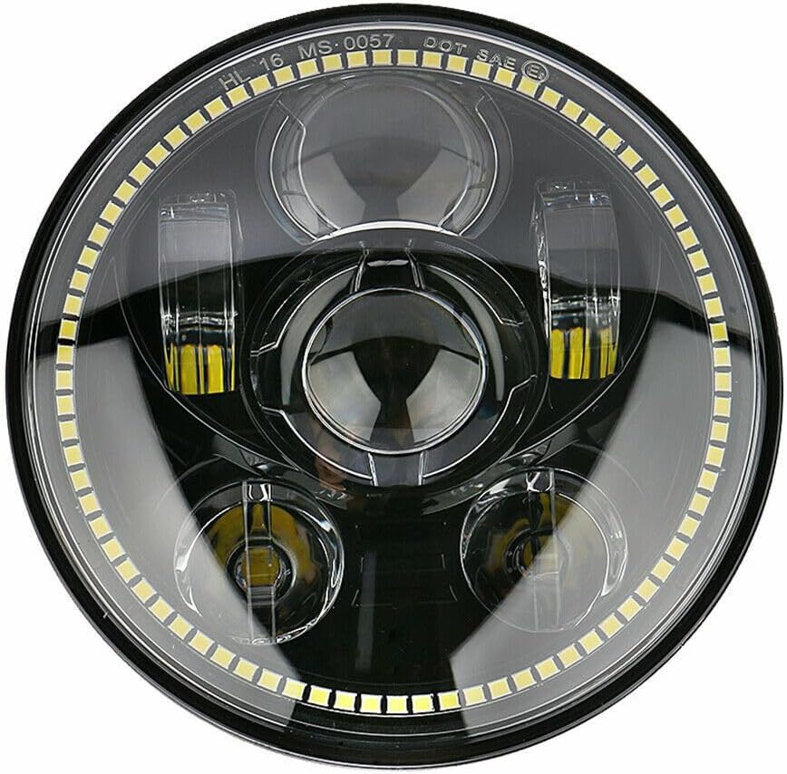 ya 4 8.14 5.75 5-3/4'' LED Hi/Low Beam Scheinwerfer IP67 Fur Harley Motorrad Universal