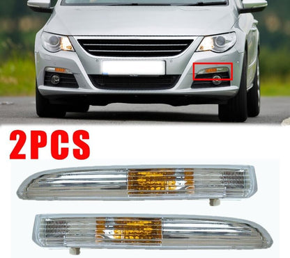 ya 2 8.15 A pair of front bumper daytime running lights and turn signal lights suitable for the for VW Passat CC in December 2009