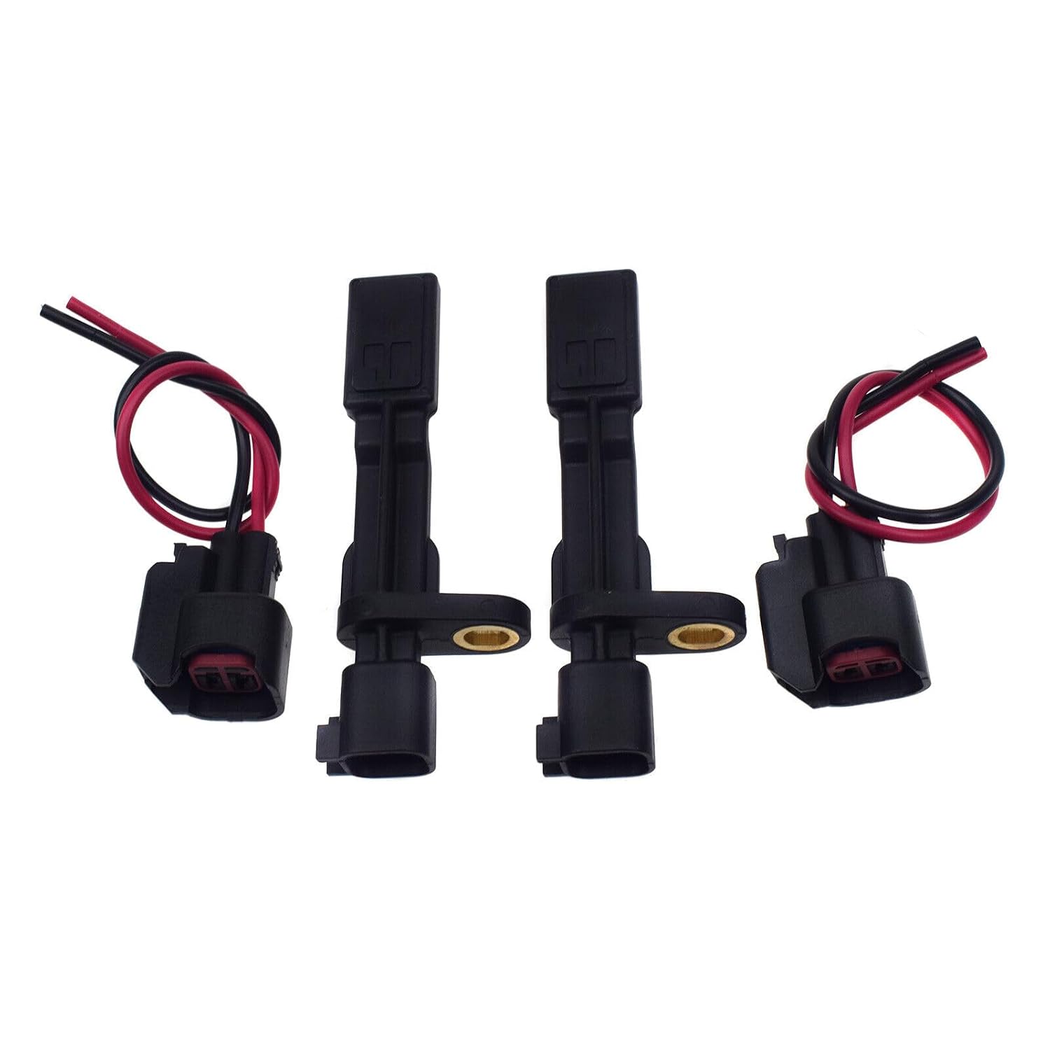 ya 2 8.15 4-Piece Wheel Speed Sensor with Plug for LH Right Hand, Suitable for Jeep Wrangler JK Liberty for Dodge