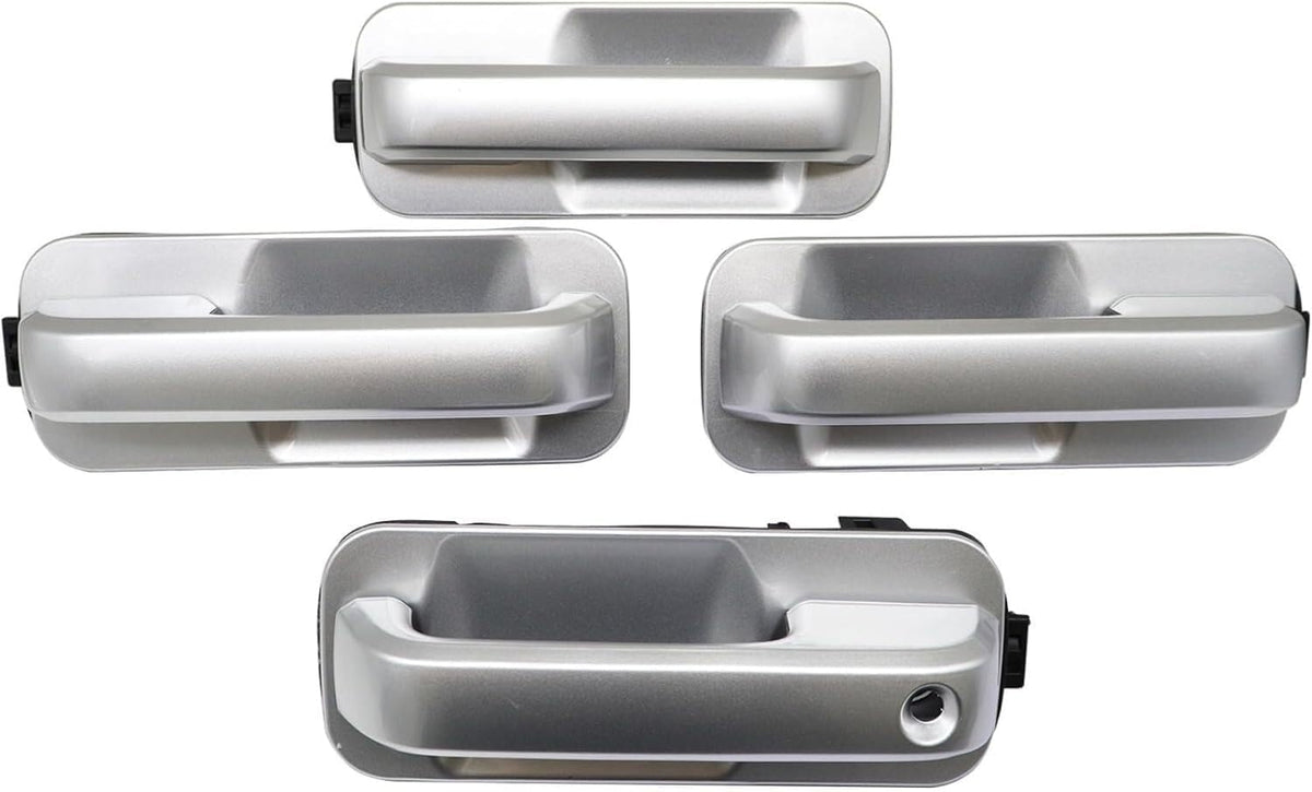 ya 10 9.16 baidi for Ford F150 2015-2020 Ingot Silver Door Handles Front & Rear 4 Pcs