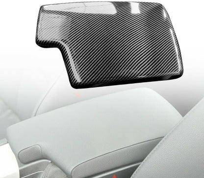 ya 4 8.14 Carbon Fiber armrest Cover Center Console pad Suitable for BMW 3 Series E93 E92 E91 E90