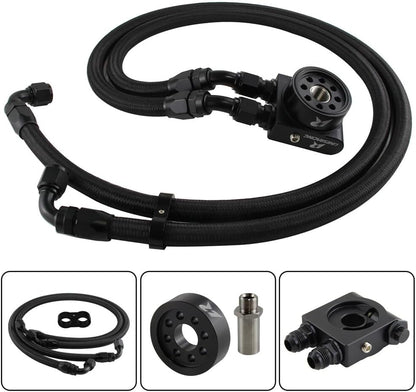 ya 12 10.8 baidi Oil Filter Sandwich Adapter with Hose Kit for Subaru BRZ for Scion FR-S GT86 FT86 BK