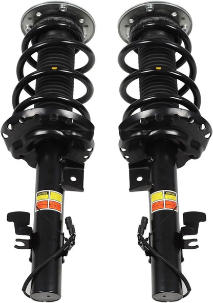 ya 12 10.8 baidi 2x Front Shock Struts Coil Assembly W/Magnetic for Range Rover Evoque L538 12-18