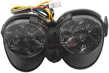 ya 10 9.16 zhengce Smoke Stop Tail light w/Brake Turn Signals Fit for Yamaha YZF R6 2001 2002