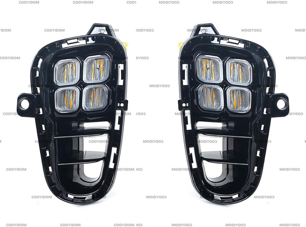 ya 2 8.15 Suitable for 2018-19 for Kia RIO LED front bumper, daytime running driving lights, fog lights LH&RH