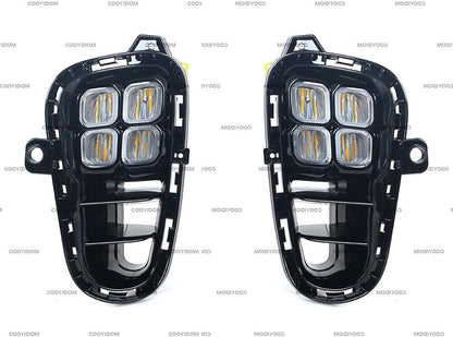 ya 2 8.15 Suitable for 2018-19 for Kia RIO LED front bumper, daytime running driving lights, fog lights LH&RH