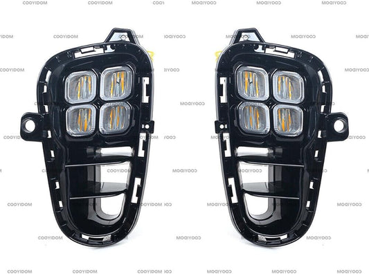 ya 2 8.15 Suitable for 2018-19 for Kia RIO LED front bumper, daytime running driving lights, fog lights LH&RH