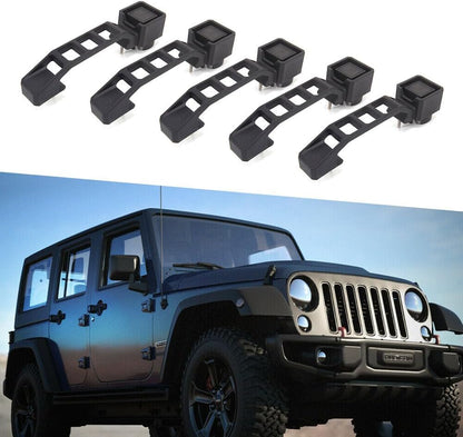 ya 10 9.16 baidi Exterior Door Handles Handle Set for Jeep for Wrangler JK 2007-17 Black 5PCs Car US
