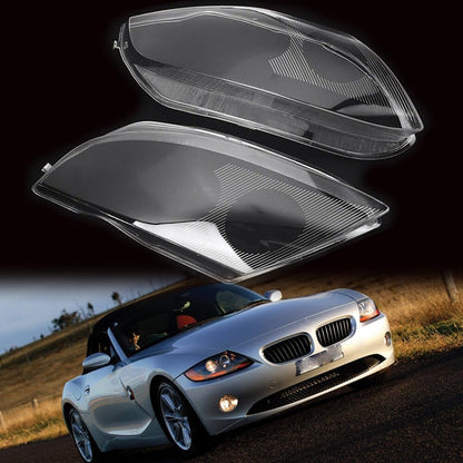 ya 7 8.24 baidi Pair for BMW Z4 E85 2003-2008 Car Headlight Headlamp Lens Cover Shell Left&Right