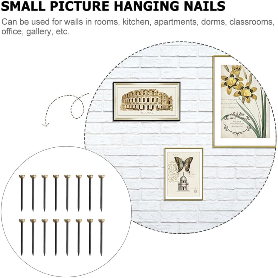 ya 26 10.21 baidi 60pcs Photo Frame Hanging Nails Picture Hangers Nail Home Hanging Photo Hook Pin