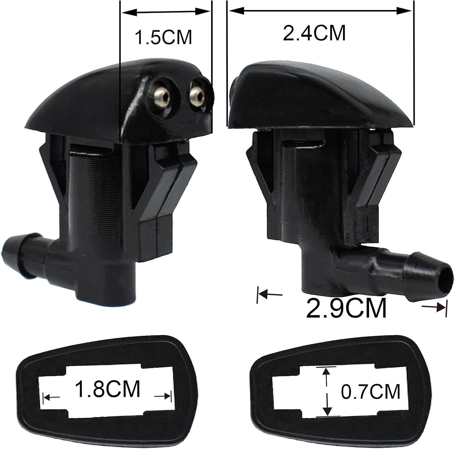 ya 2 8.15 for Jeep for Grand Cherokee Windscreen Wiper Spray Washer Jet Nozzle 55079049AA Pair