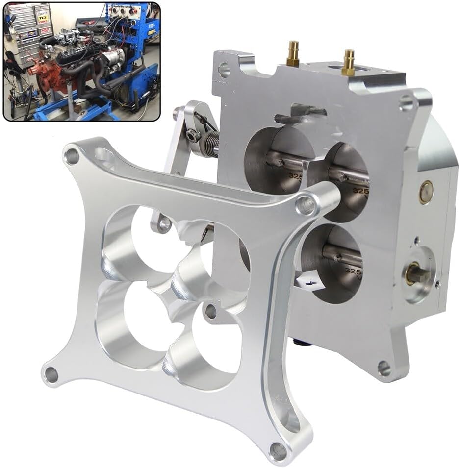 ya 2 8.15 1000CFM 4150 Flange Carburetor Throttle Body 1.75 Core 4 Barrel w/ 1 Spacer