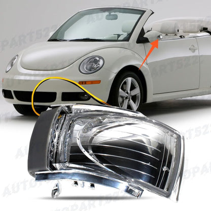 ya 11 9.14 baidiLeft LED Turn Signal Side Mirror Light Lamp Blinkers for VW Beetle 2006-2009