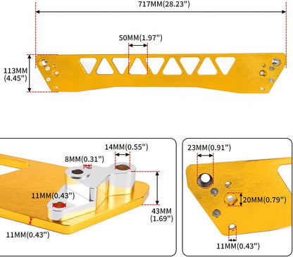 ya 13 9.15 baidi Rear Lower Control Arms + Subf for Ram e Brace + Tie Bar for Honda for Civic 92-95 EG