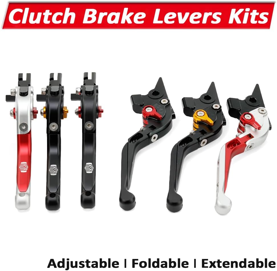 ya 4 8.24 baidi Adjustable Folding Extendable Clutch Brake Lever Kit for Yamaha XSR900 2016-2021