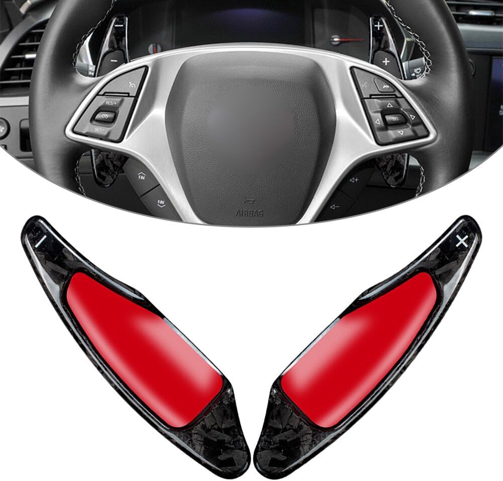 ya 5 8.24 baidi Steering Wheel Paddle Shifter Extension Carbon Fit for Chevrolet Camaro for Corvette C7