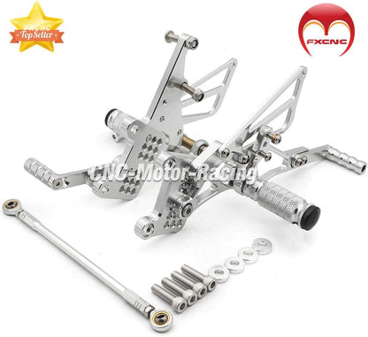 ya 5 8.10 CNC Rear Brake Kit Footpeg Reearsets for Speed Triple 509 595 955 1050 2002-2010