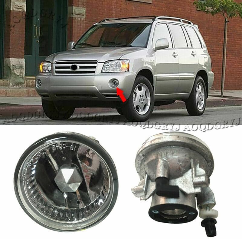 ya 4 8.24 baidi 2p front bumper light fog light repair kit for Toyota Highlander KLUGER 2004-2006