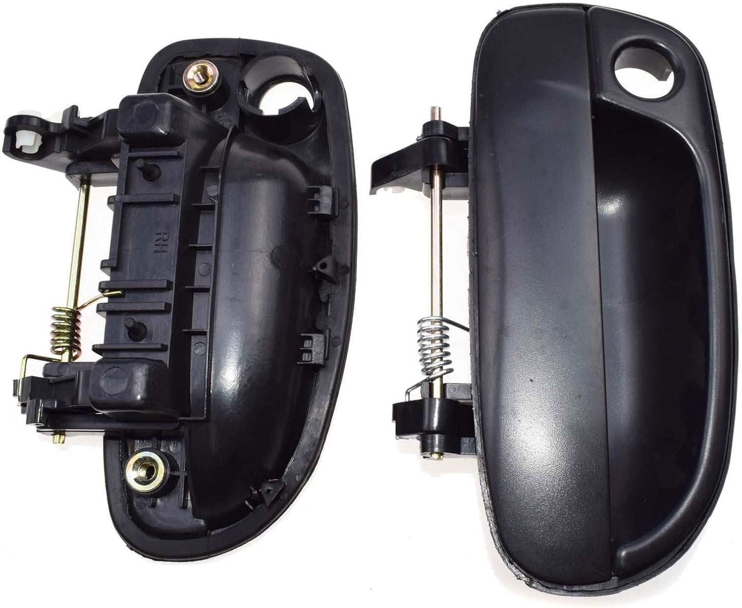 ya 5 8.10 2-piece Set of Black Front Left and Right Exterior Door Handles Suitable for Modern Accents 00-06