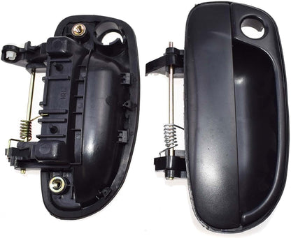 ya 5 8.10 2-piece Set of Black Front Left and Right Exterior Door Handles Suitable for Modern Accents 00-06