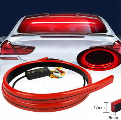 ya 4 8.8 Car 144 Red LED Centre High Mount Third Stop Brake Light Bar Signal Flowing Lamp