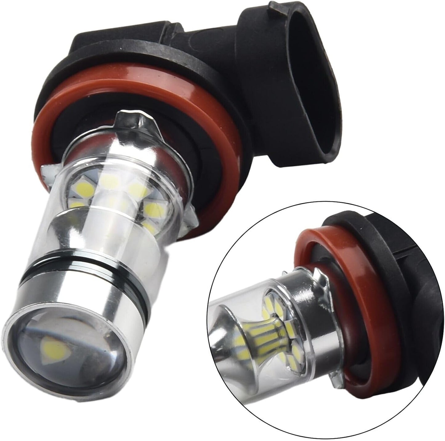 ya 4 8.8 High 10000k -6500k 2x driving H11 LED chip H8 white 2323 lamp 60w fog light 