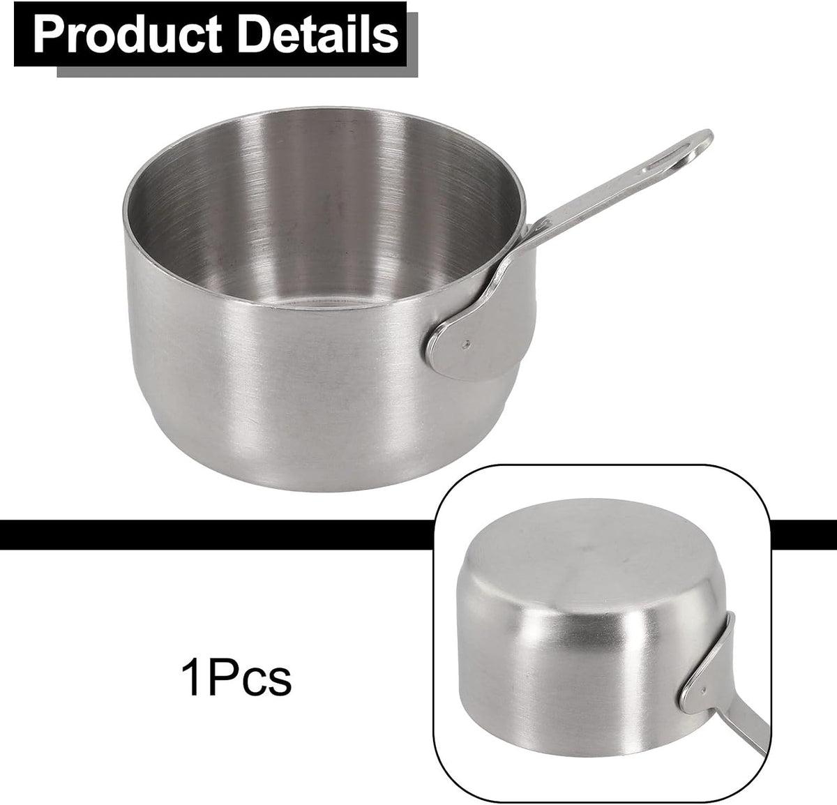 ya 14 9.20 baidi Stockpots Sauce Pan 1pcs 60-100ml Cup Kitchen Milk Pot for Mini Smooth Edge-1