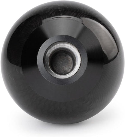 ya 4 8.14 Universal Round Ball Shape Carbon Fiber Car Gear Shift Knob Head Shifter Lever
