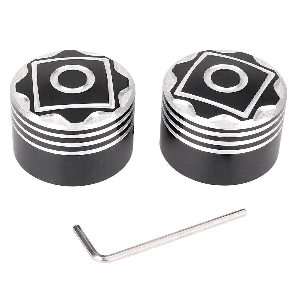 ya 28 10.13 zhengce CNC Aluminum Front Axle Nut Cover Bolt Fit Harley Touring Softail Road King