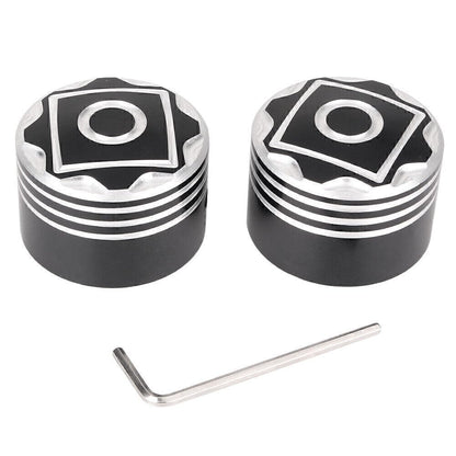ya 28 10.13 zhengce CNC Aluminum Front Axle Nut Cover Bolt Fit Harley Touring Softail Road King