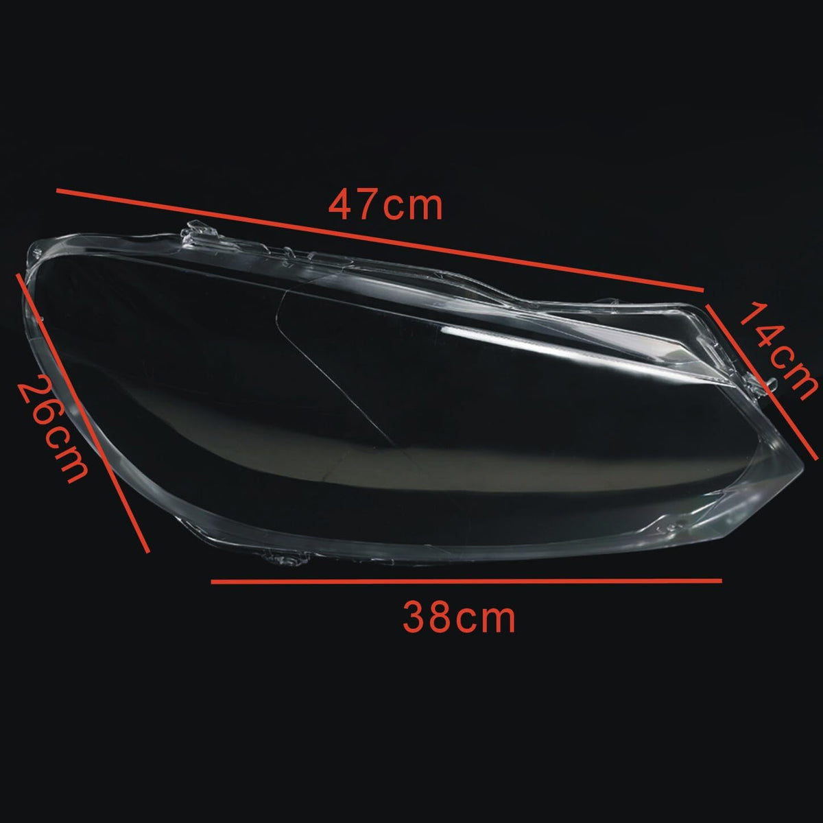 ya 14 9.20 zhengce Pair LH+RH Headlight Lenses Cover Clear for VW for VW for Golf MK6 GTI 2010-1