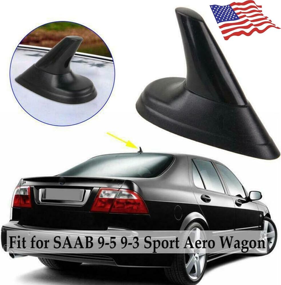 ya 6 8.24 baidi NEW Black Look Shark Fin Aerial Dummy Antenna for Saab 9-3 9-5 93 95 AERO