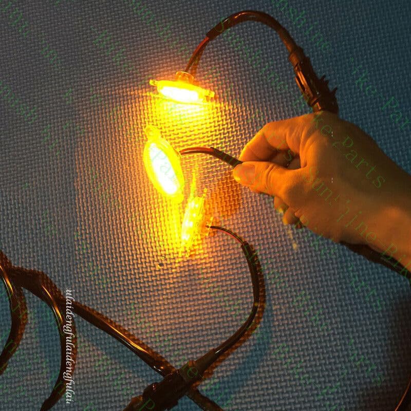 ya 4 8.14 for Toyota Prado LC150 2014-2017 Smoky Raptor Style Amber LED Front Grill Light 