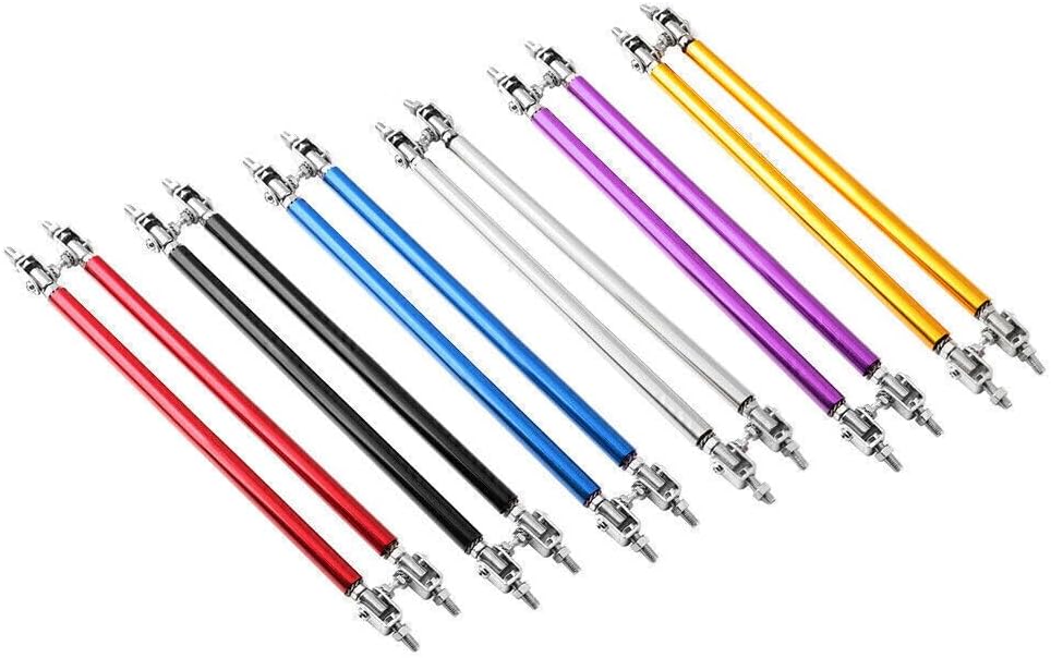ya 13 9.15 zhengce 2 Pack Adjustable Front Bumper Lip Separator Strut Bar Tie Support Bar Univ