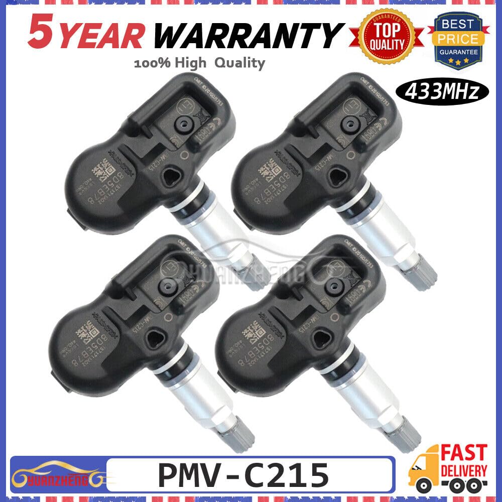 ya 3 8.24 baidi 4pcs PMV-C215 Tire Pressure Monitoring Sensor 42607-48020 TPMS for Toyota for Lexus LC RX