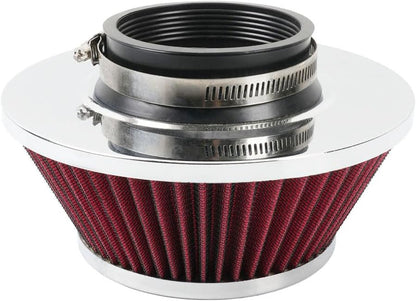 ya 13 9.15 baidi 3 inch 76mm Red Inlet Cold Air Intake Air Filter Mushroom Head