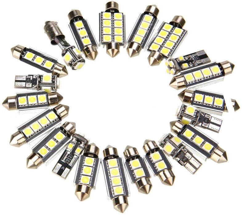 ya 14 9.20 zhengce 23Pc LED White Bulb Car Light Inside Reverse Light Dome License Plate Lamp-1