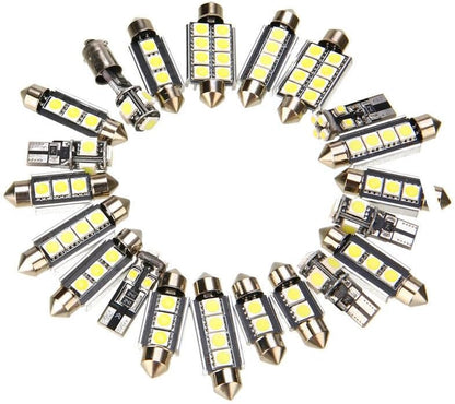 ya 14 9.20 zhengce 23Pc LED White Bulb Car Light Inside Reverse Light Dome License Plate Lamp-1