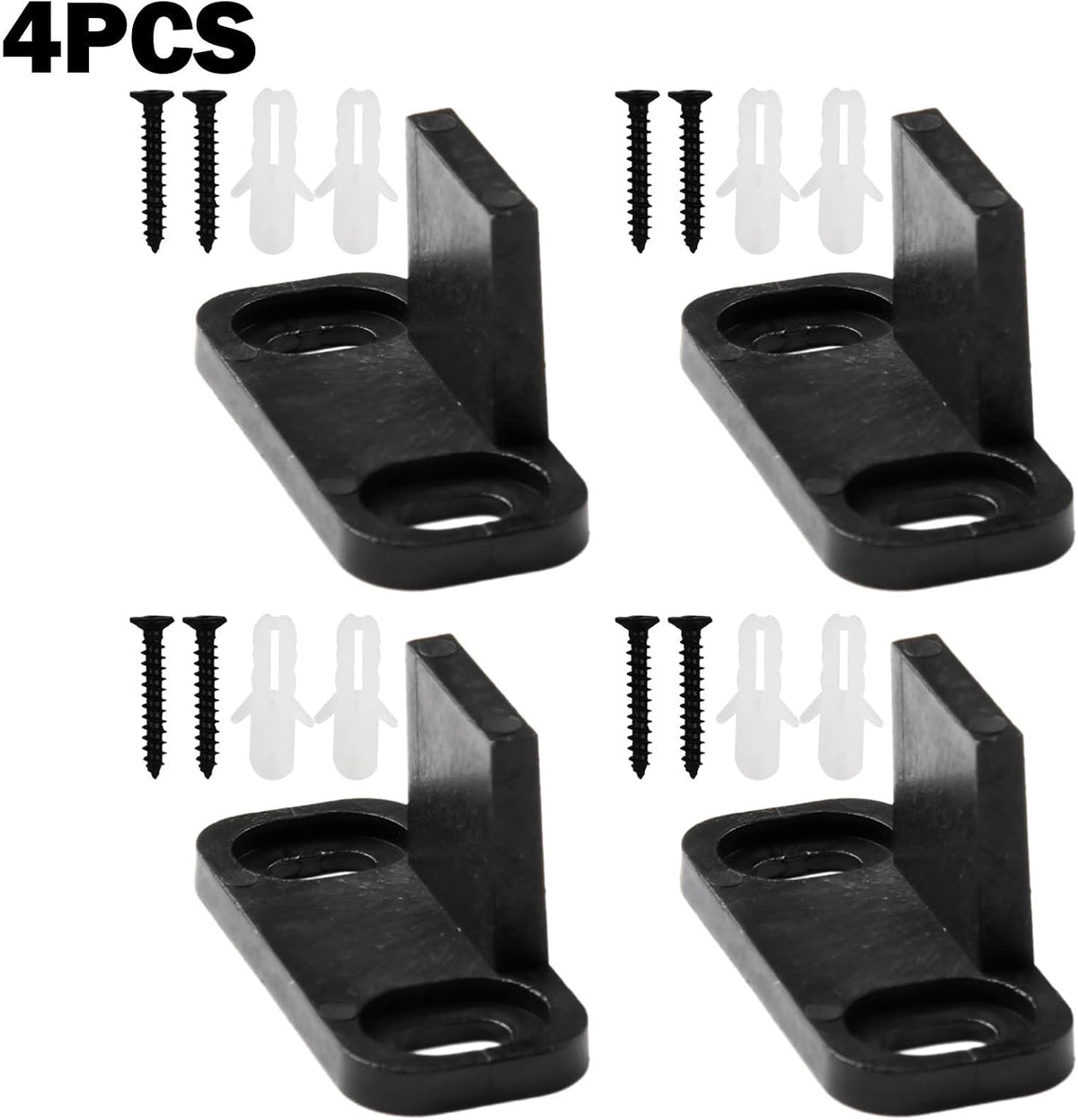 ya 26 10.21 baidi 4PCS Anti-Swing Barn Door Hanging Rail Hardware Accessories Without Slotting