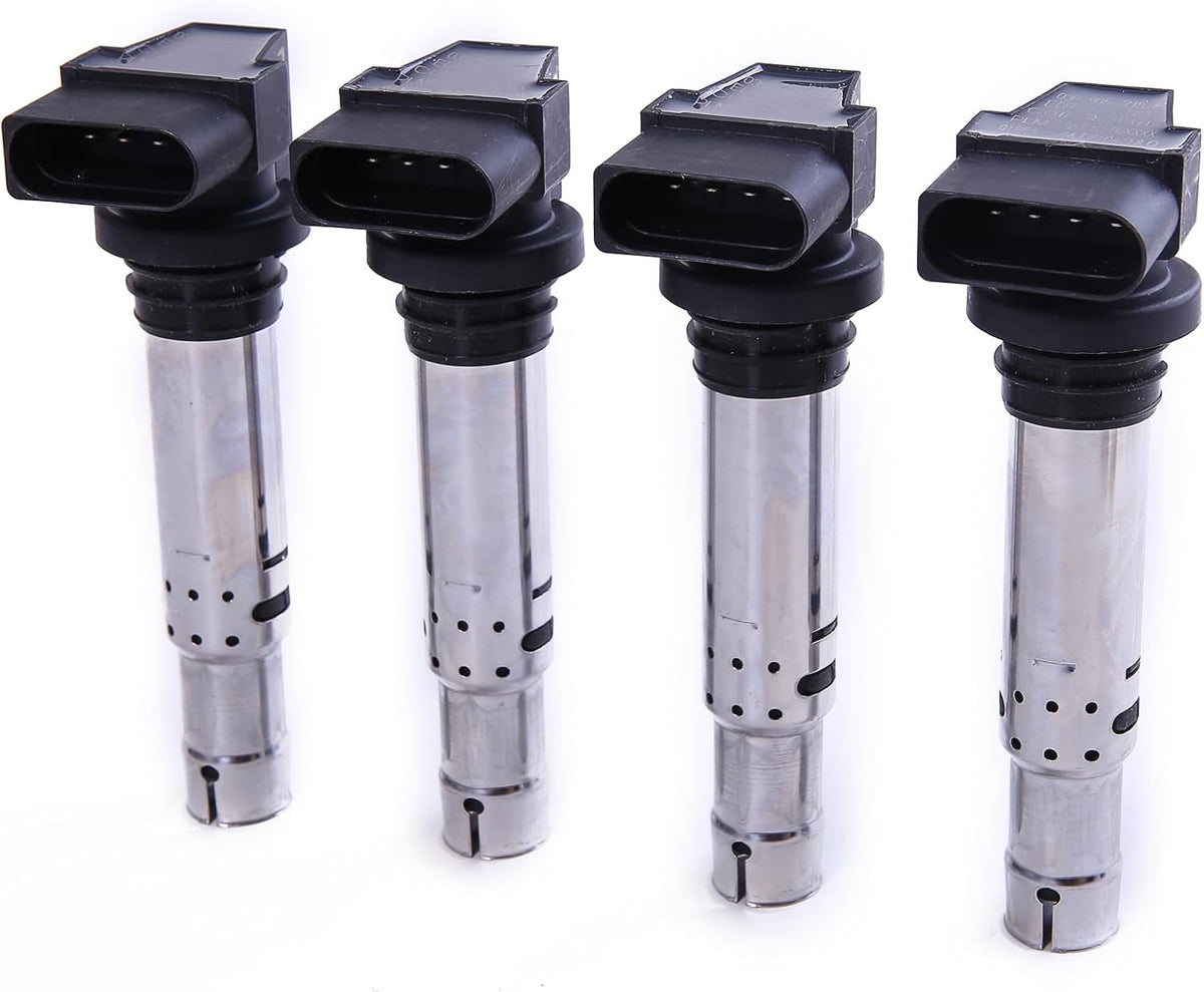 ya 9 10.24 4Pcs Ignition Coil for VW for JETTA for Golf for Passat Beetle Eos for Audi A3 1.4TSI 1.6FSI
