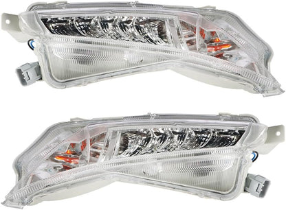ya 9 10.24 Right + Left LED Daytime Running Lights for 2015-2017 for Toyota Camry XLE 2.5L
