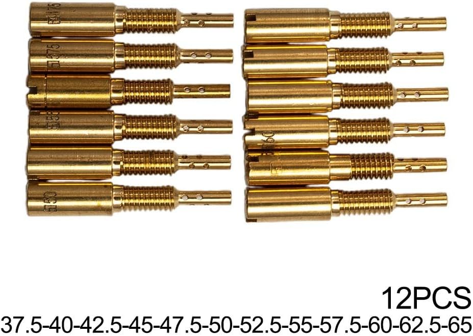 ya 2 8.15 12pcs Sub-Injectors Jets Slow Jets 37.5-65 For Mikuni Carb VM28 486 28mm