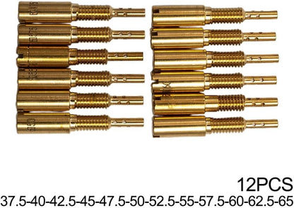 ya 2 8.15 12pcs Sub-Injectors Jets Slow Jets 37.5-65 For Mikuni Carb VM28 486 28mm