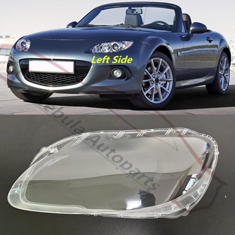 ya 4 8.14 Left side headlight lens housing + sealant for Mazda MX-5 Miata 2009-15