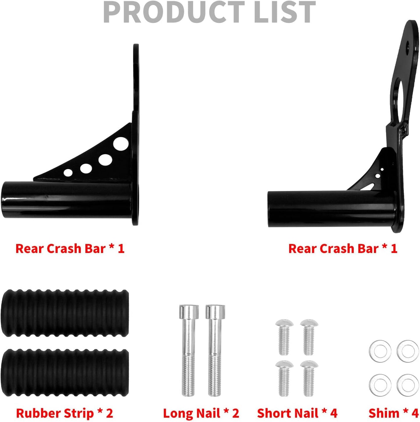 ya 5 8.24 baidi Rear Highway Passenger Foot Pegs Crash Bar for Harley Softail Low Rider 18-2023