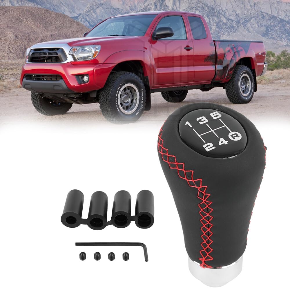 ya 4 8.24 baidi for Toyota Tacoma for Manual Shift Knob Gear Stick Shifter Lever Leather 5 Speed