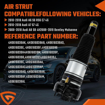 ya 10 9.16 baidi for Audi A8 S8 D4 4H Quattro 1X Front Air Suspension Strut 4G0616039AB KY